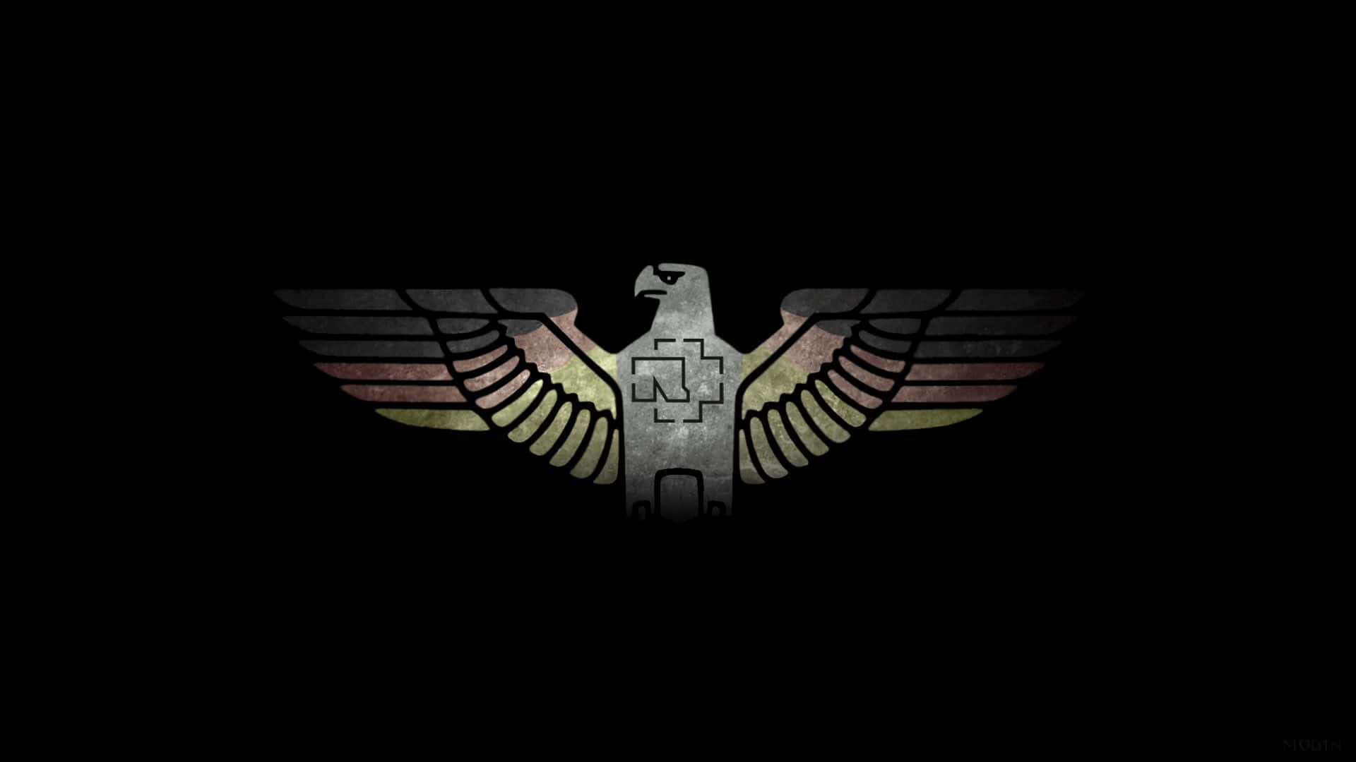 Rammstein, eagle logo, cross-like symbol, Full HD Desktop Wallpaper