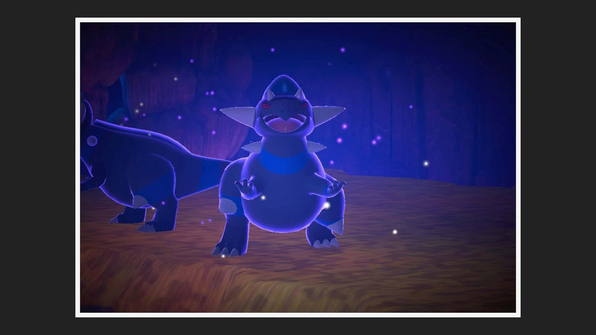 Rampardos, dark blue, red eyes, Full HD Desktop Wallpaper