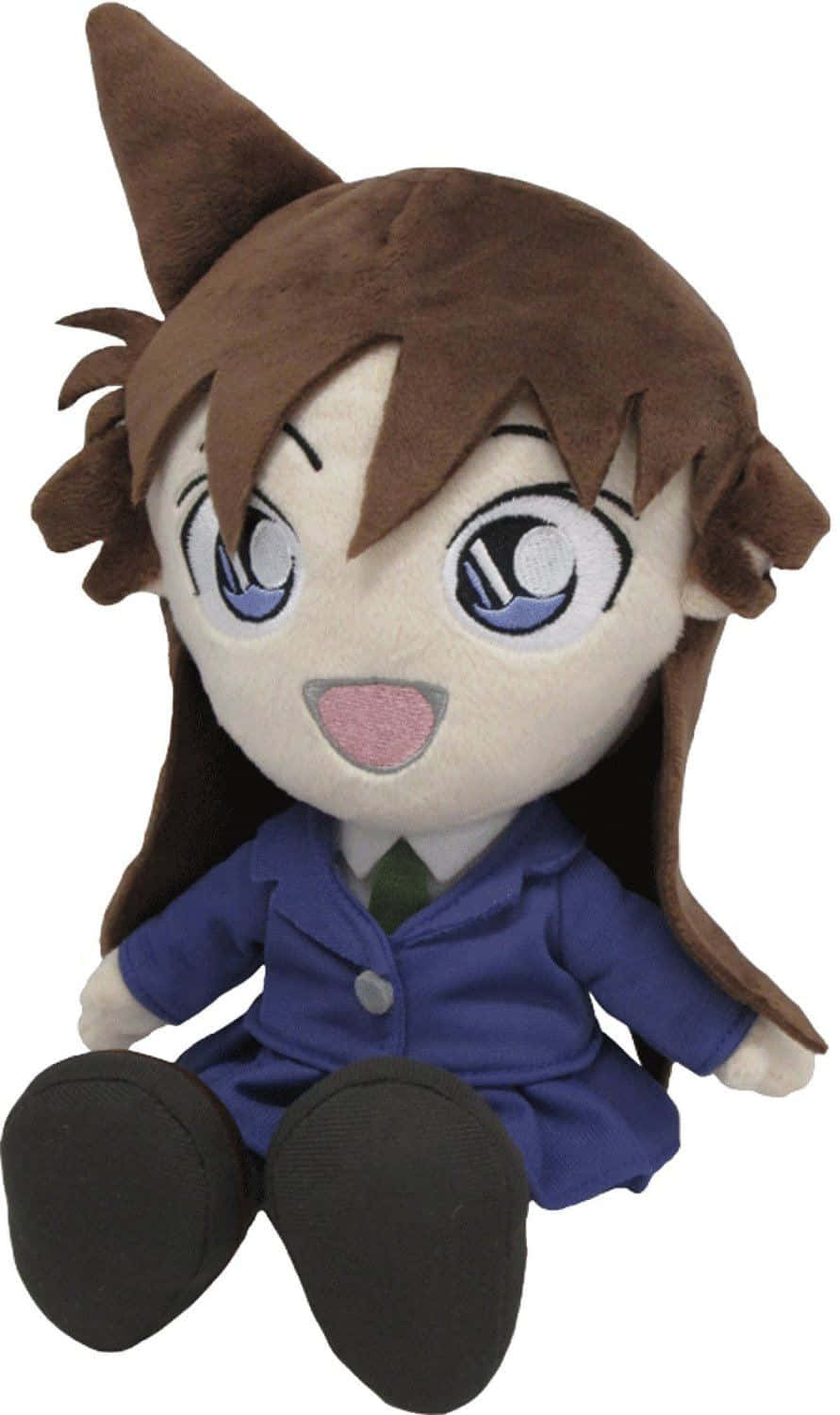Ran Mouri, brown hair, blue eyes, HD Phone Wallpaper