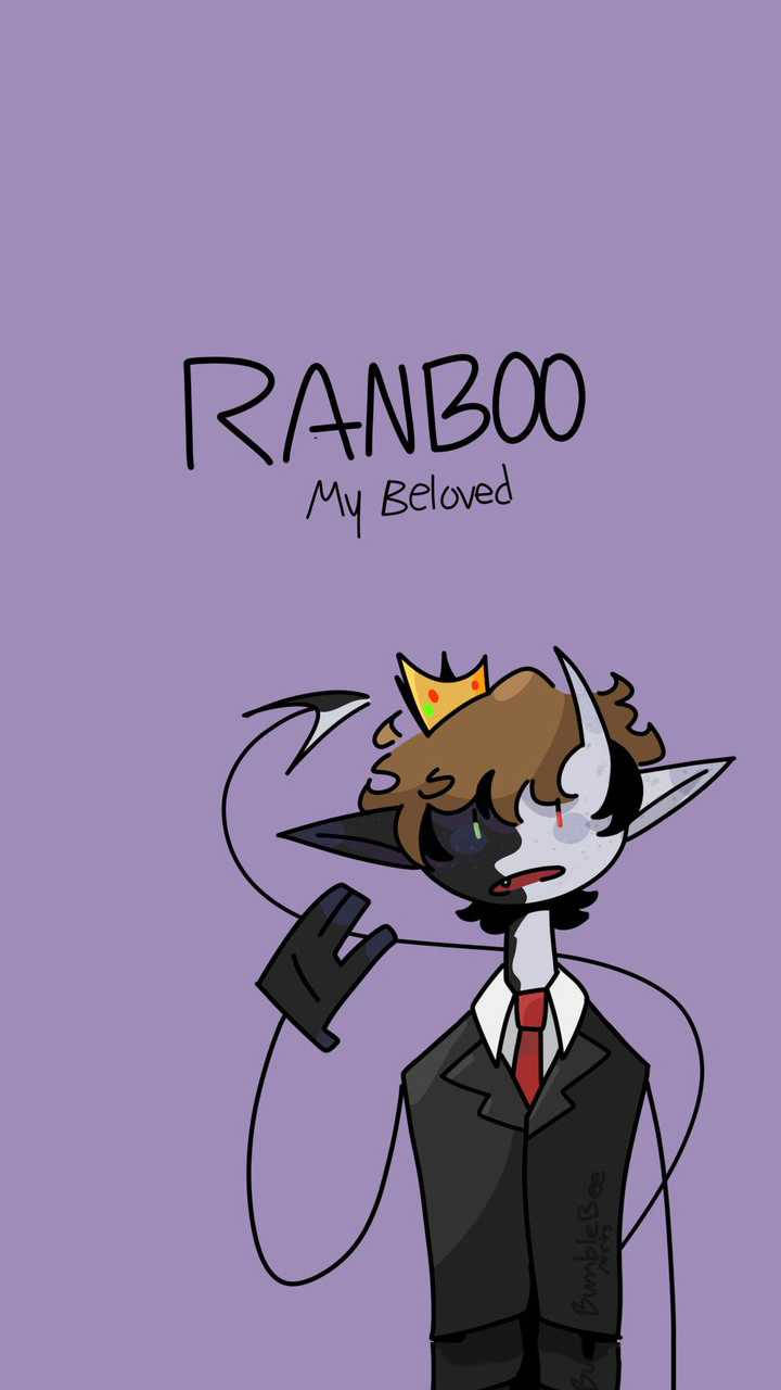 Ranboo, horns, crown, HD Phone Wallpaper