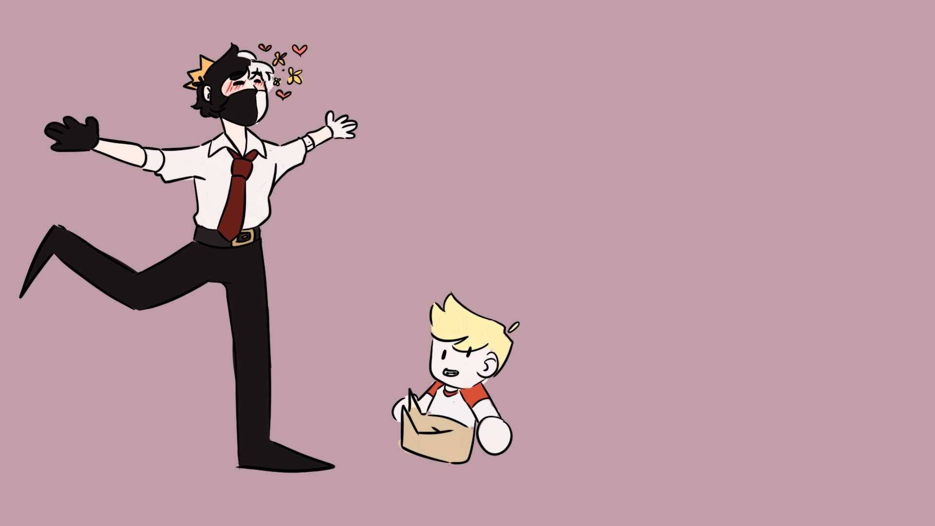 Ranboo, suit, crown, Full HD Desktop Wallpaper