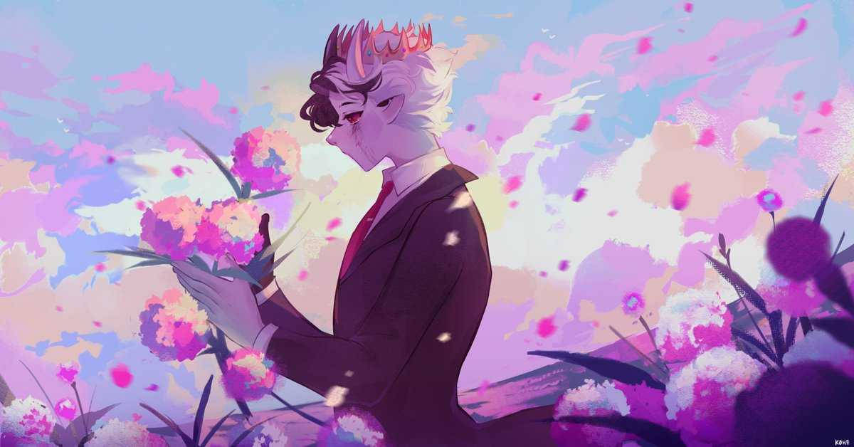 Ranboo, dandelions, pink flowers, SD Desktop Wallpaper