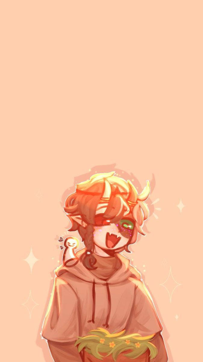 Ranboo, hoodie, horns, SD Phone Wallpaper