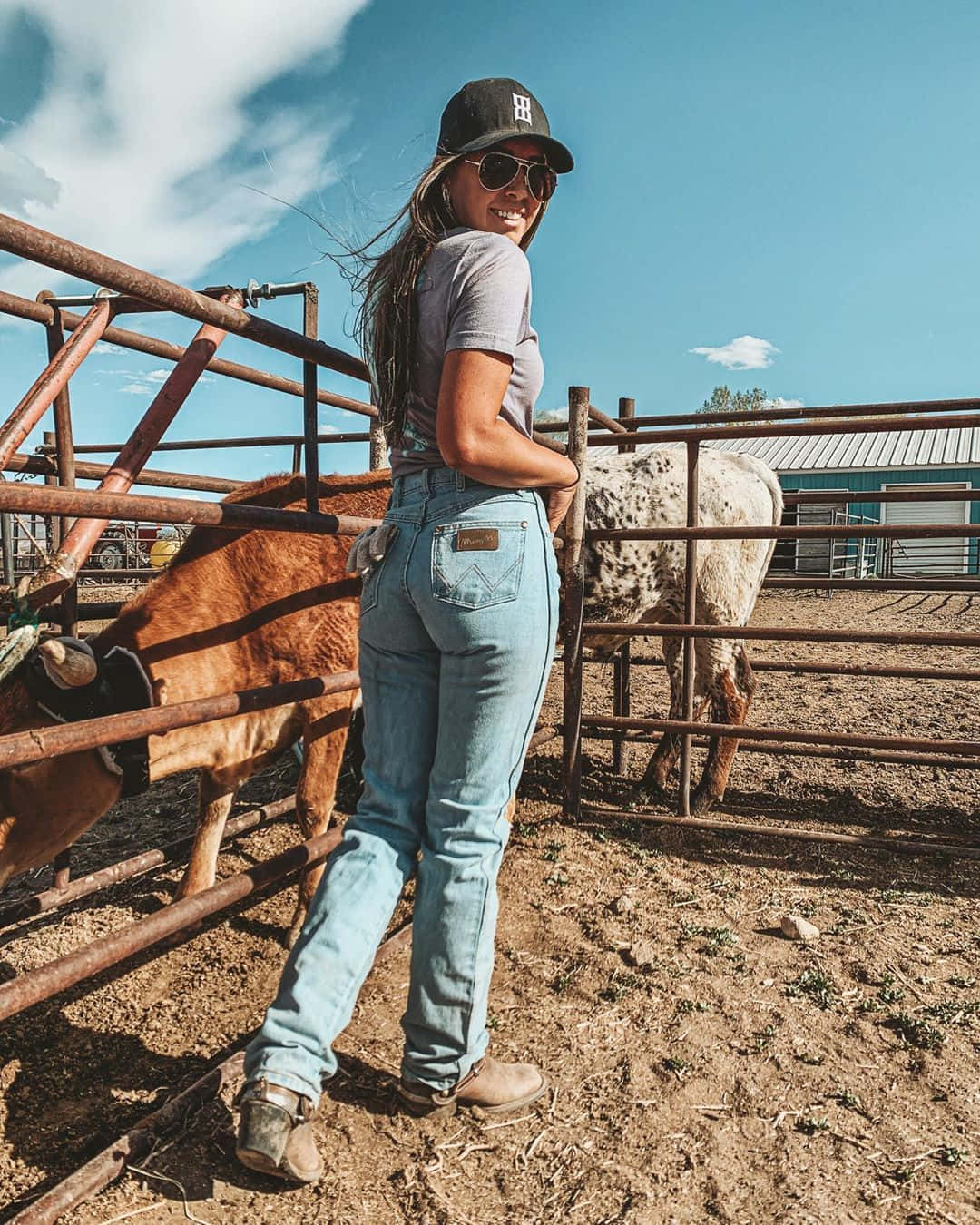 country girl, ranch, farm life aesthetic, HD Phone Wallpaper