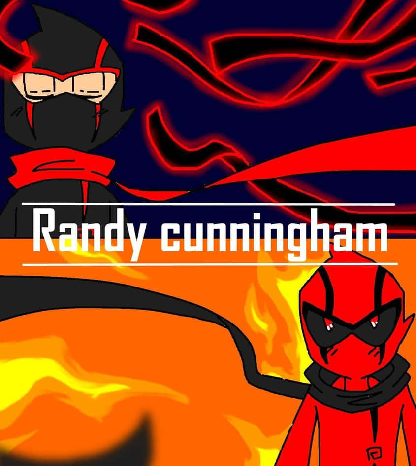 Randy Cunningham 9th Grade Ninja, black, red, SD Phone Wallpaper