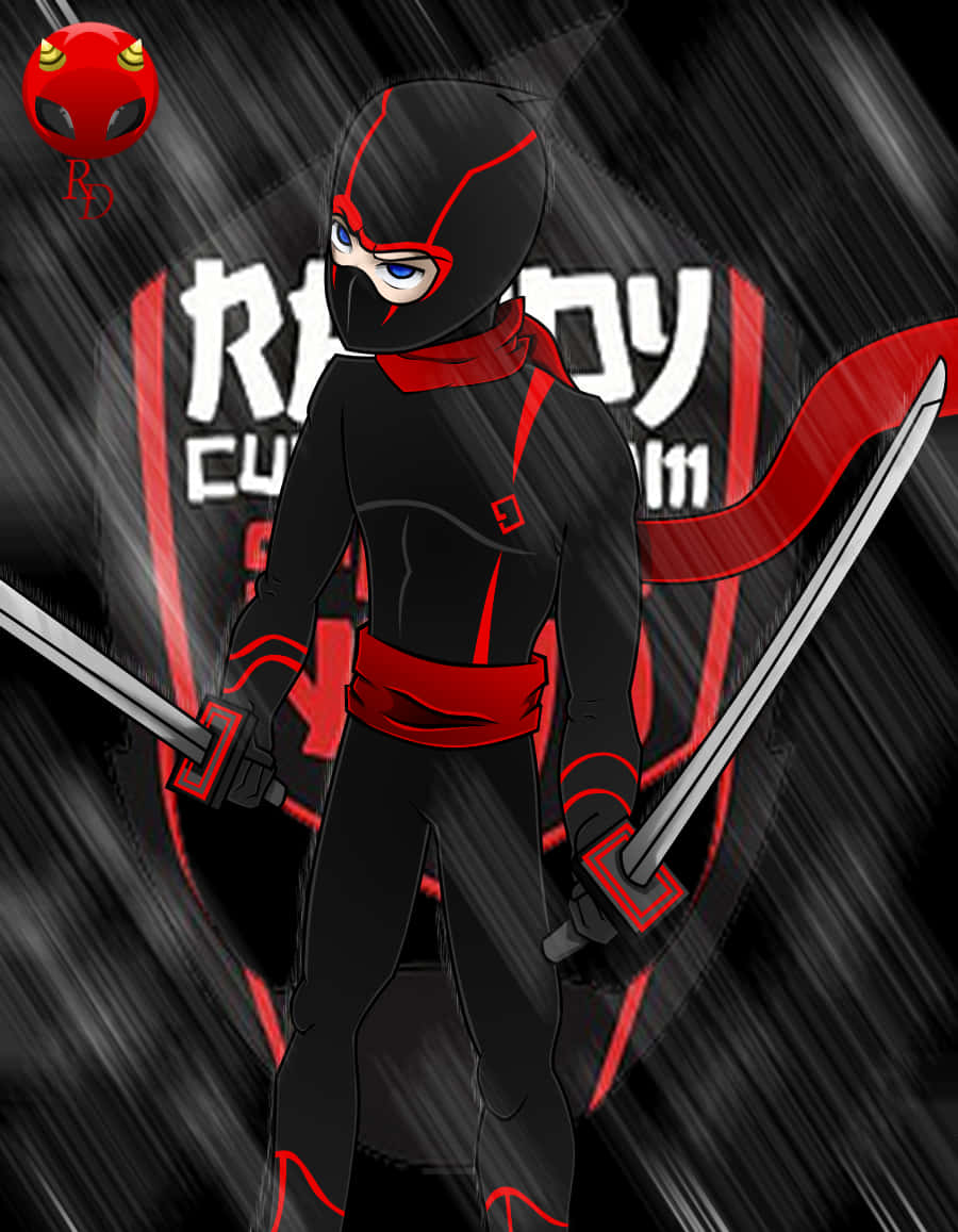 Randy Cunningham 9th Grade Ninja, anime ninja, black and red gear, SD Phone Wallpaper