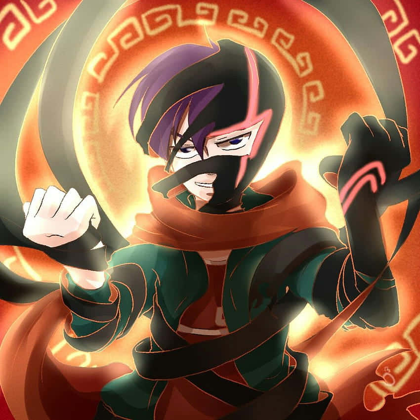 Randy Cunningham 9th Grade Ninja, purple hair, black mask, SD Desktop Wallpaper
