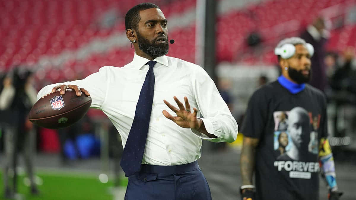 Randy Moss, white shirt, tie, SD Desktop Wallpaper