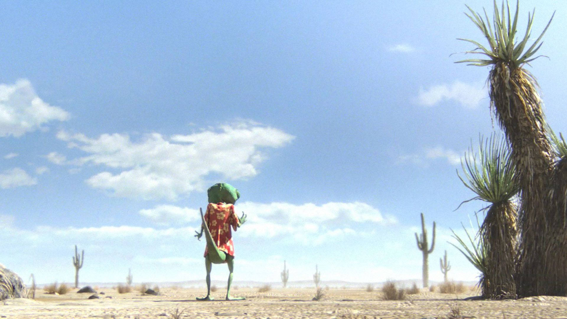 Rango, deserted place, green alien, Full HD Desktop Wallpaper