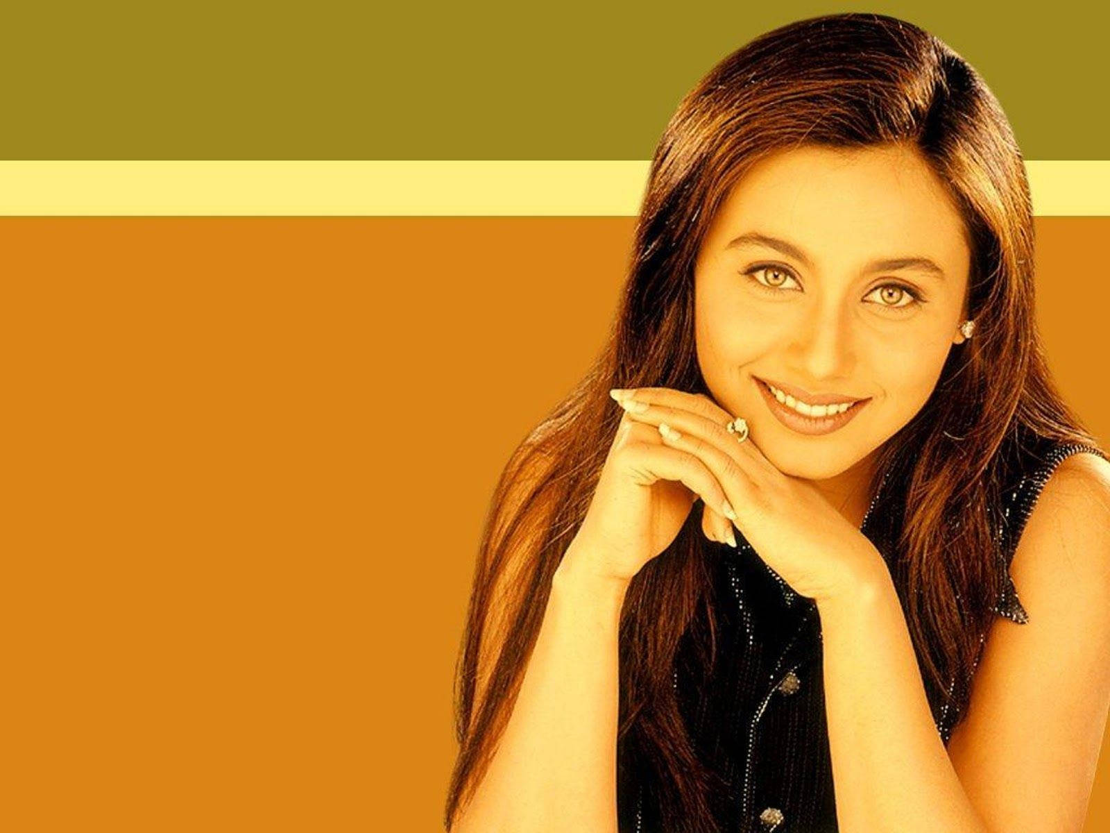 Rani Mukerji, long brown hair, olive yellow, HD Desktop Wallpaper