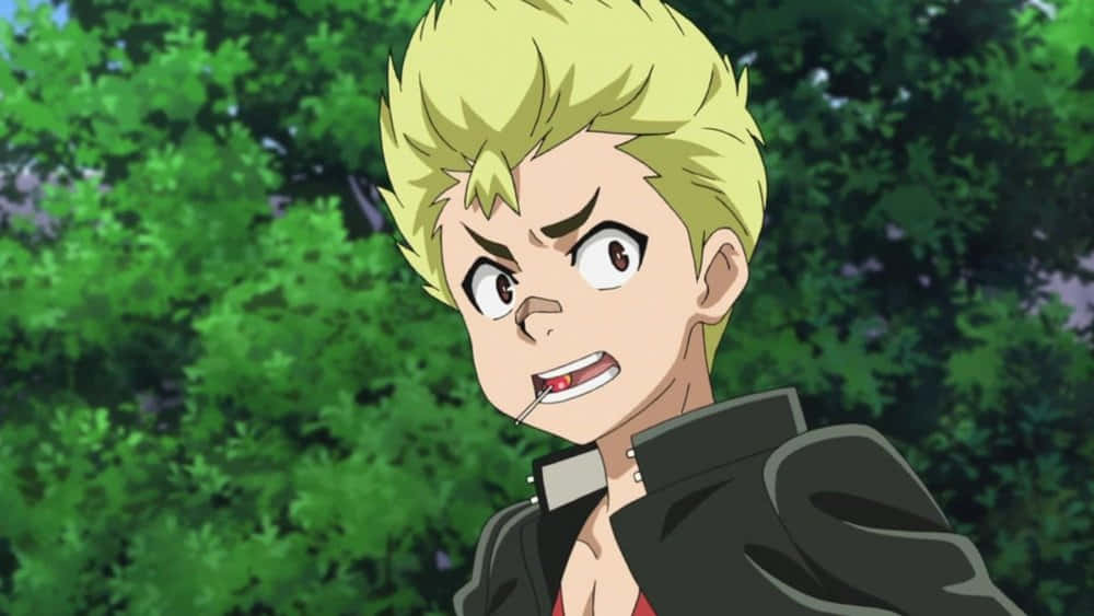 Rantaro Kiyama, blonde anime boy, angry expression, SD Desktop Wallpaper