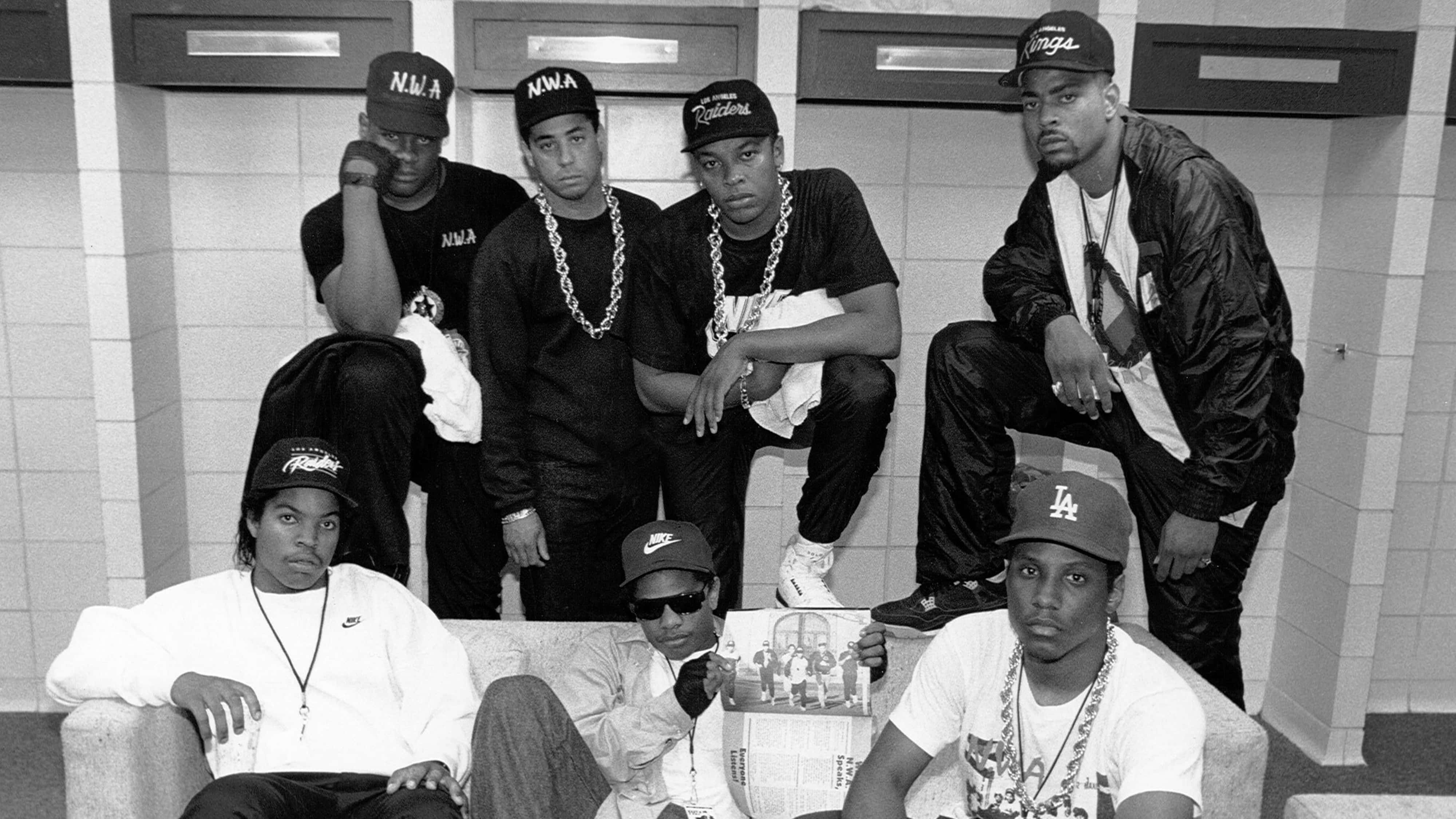 N.W.A, locker room, caps, 4K Desktop Wallpaper