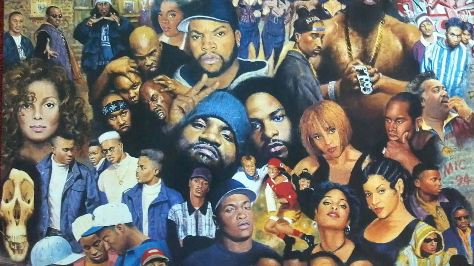 Rap Collage, 1990s, hip-hop artists, HD Desktop Wallpaper