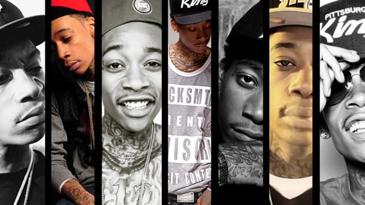 Black men, caps, tattoos, SD Desktop Wallpaper