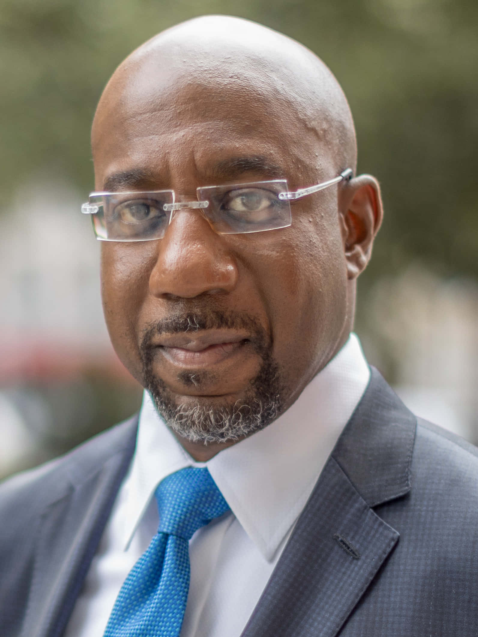 Raphael Warnock, bald, Black man, Full HD Phone Wallpaper