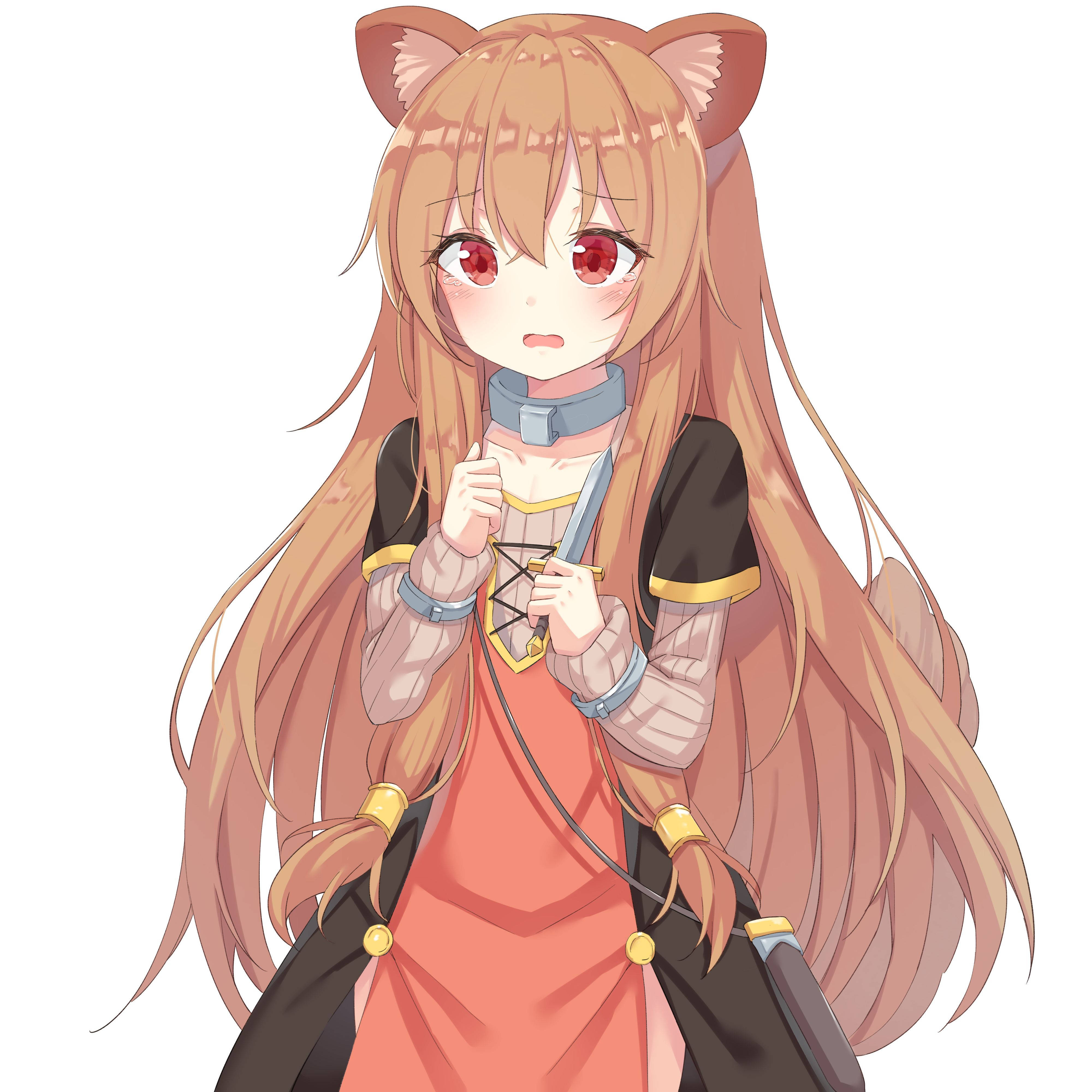 Raphtalia, cat ears, red eyes, 4K Desktop Wallpaper