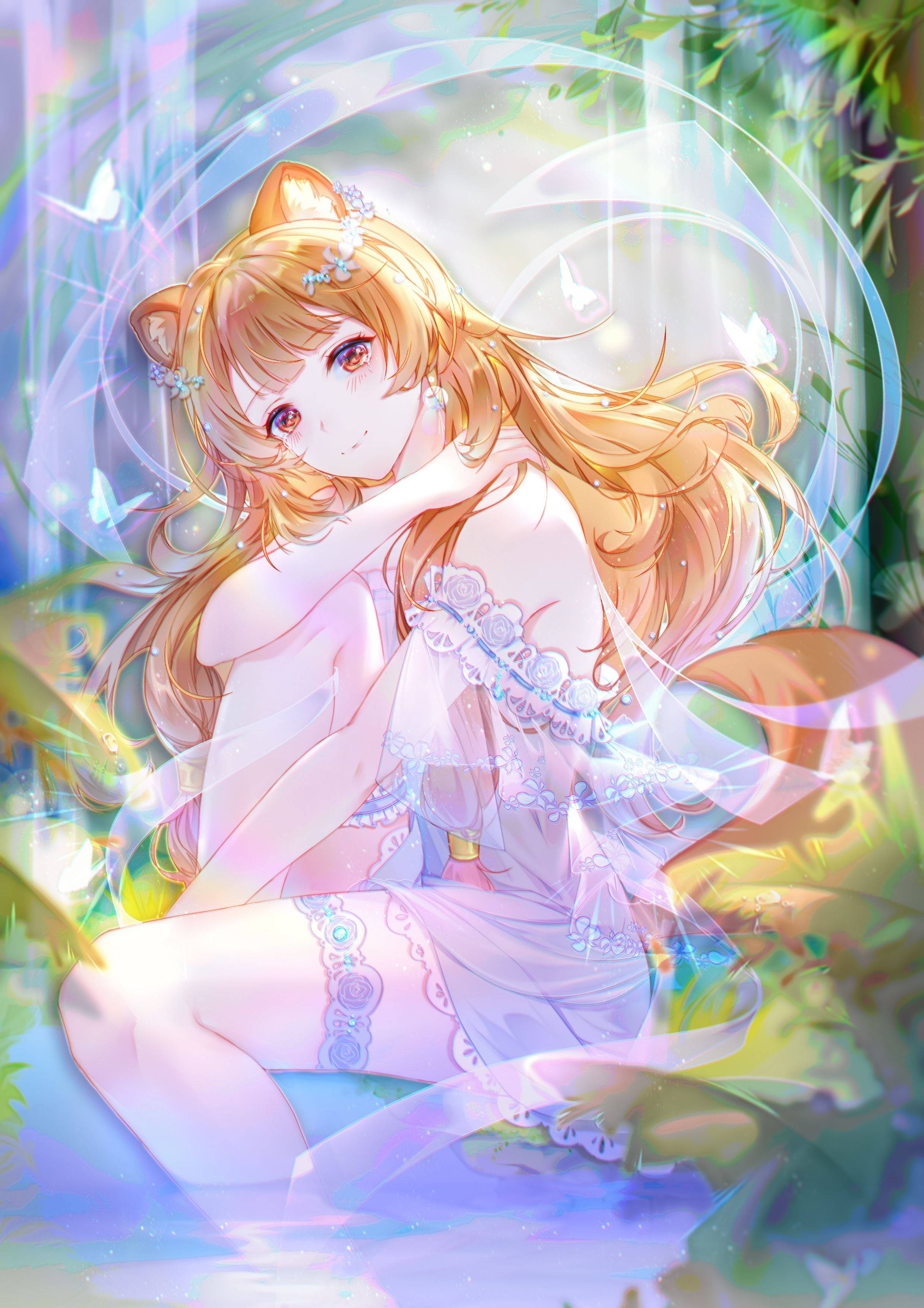 Raphtalia, anime, cat-eared, 2K Phone Wallpaper