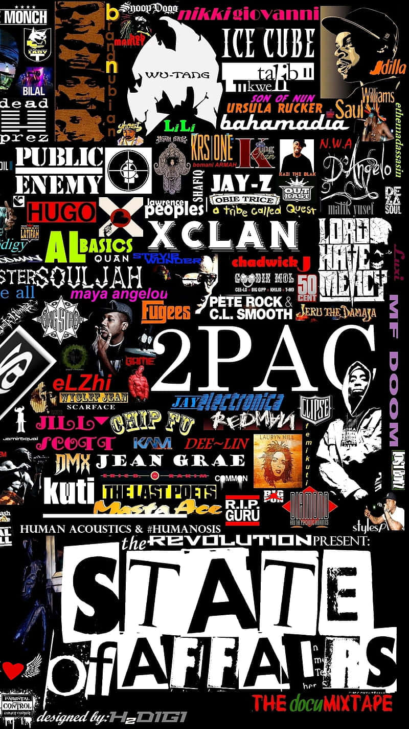Rapper Collage, hip hop superstars, modern hip hop, HD Phone Wallpaper