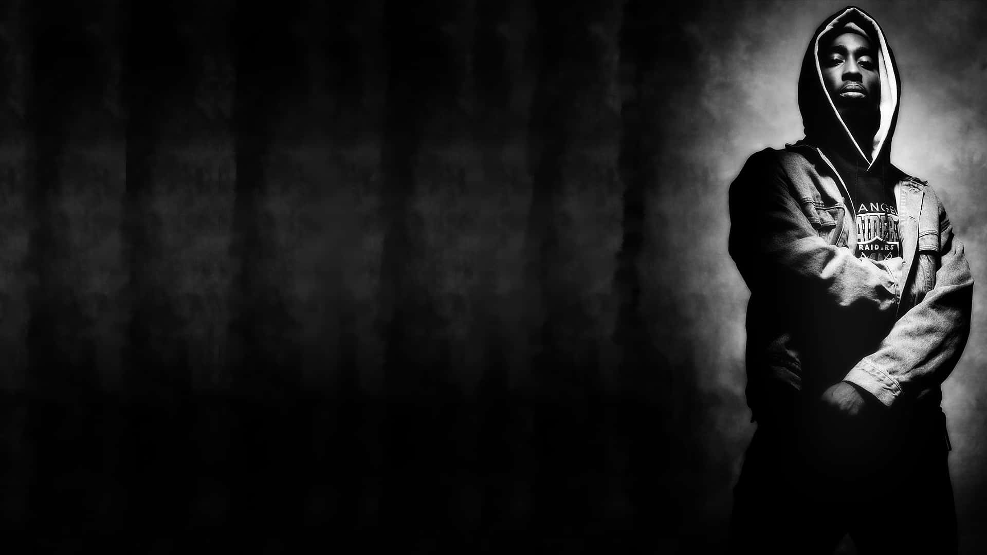 Rapper Pc, hooded jacket, smoky dark backdrop, Full HD Desktop Wallpaper