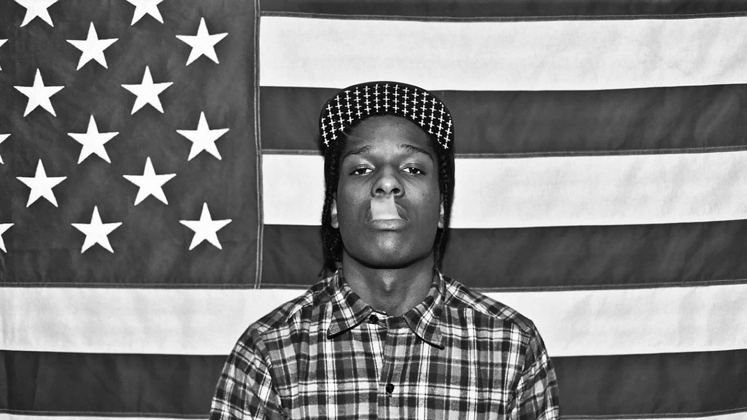 Rapper Pc, plaid shirt, checkered cap, 2K Desktop Wallpaper