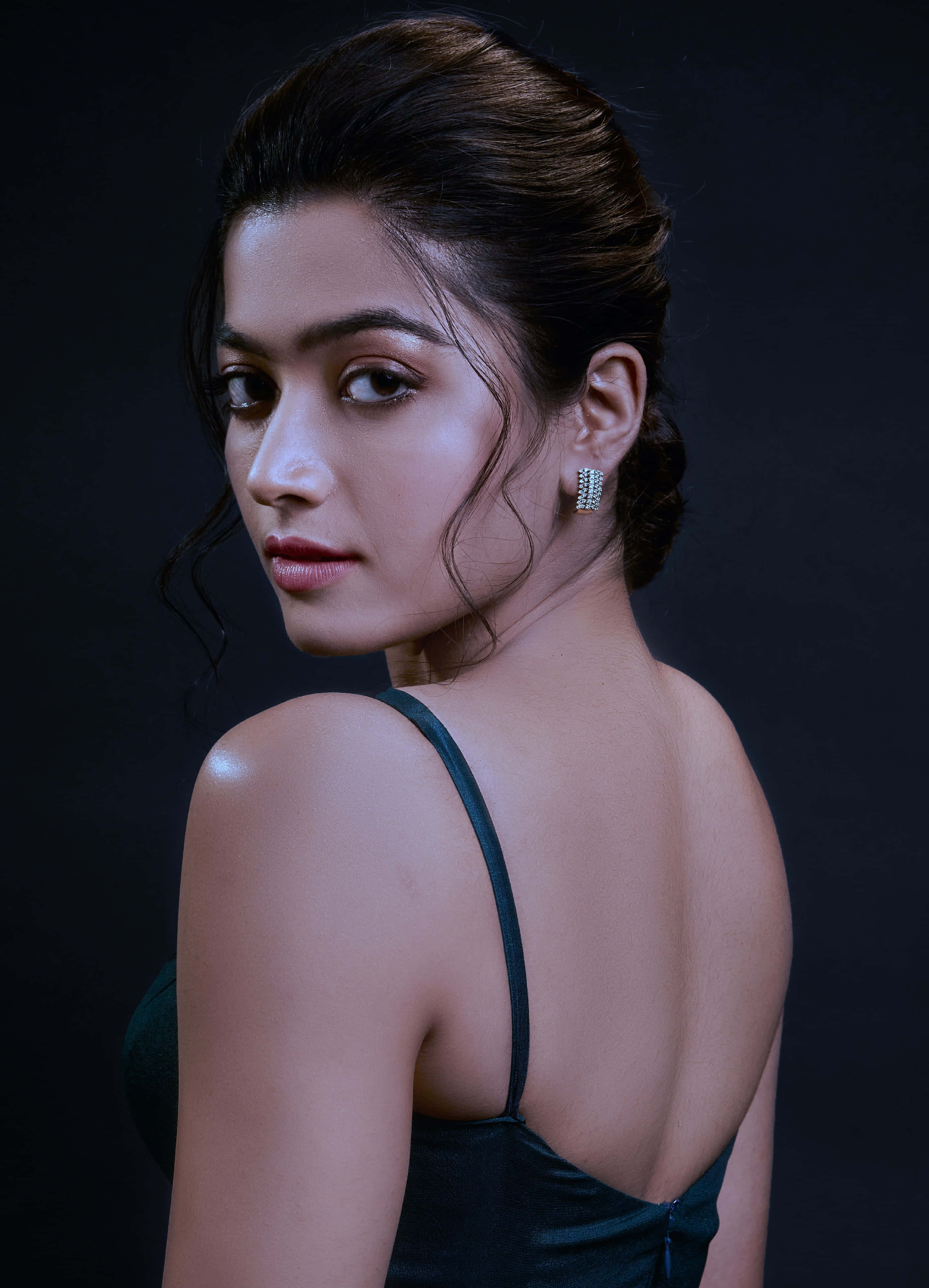 Rashmika Mandanna, HD 4K, black background, 4K Phone Wallpaper