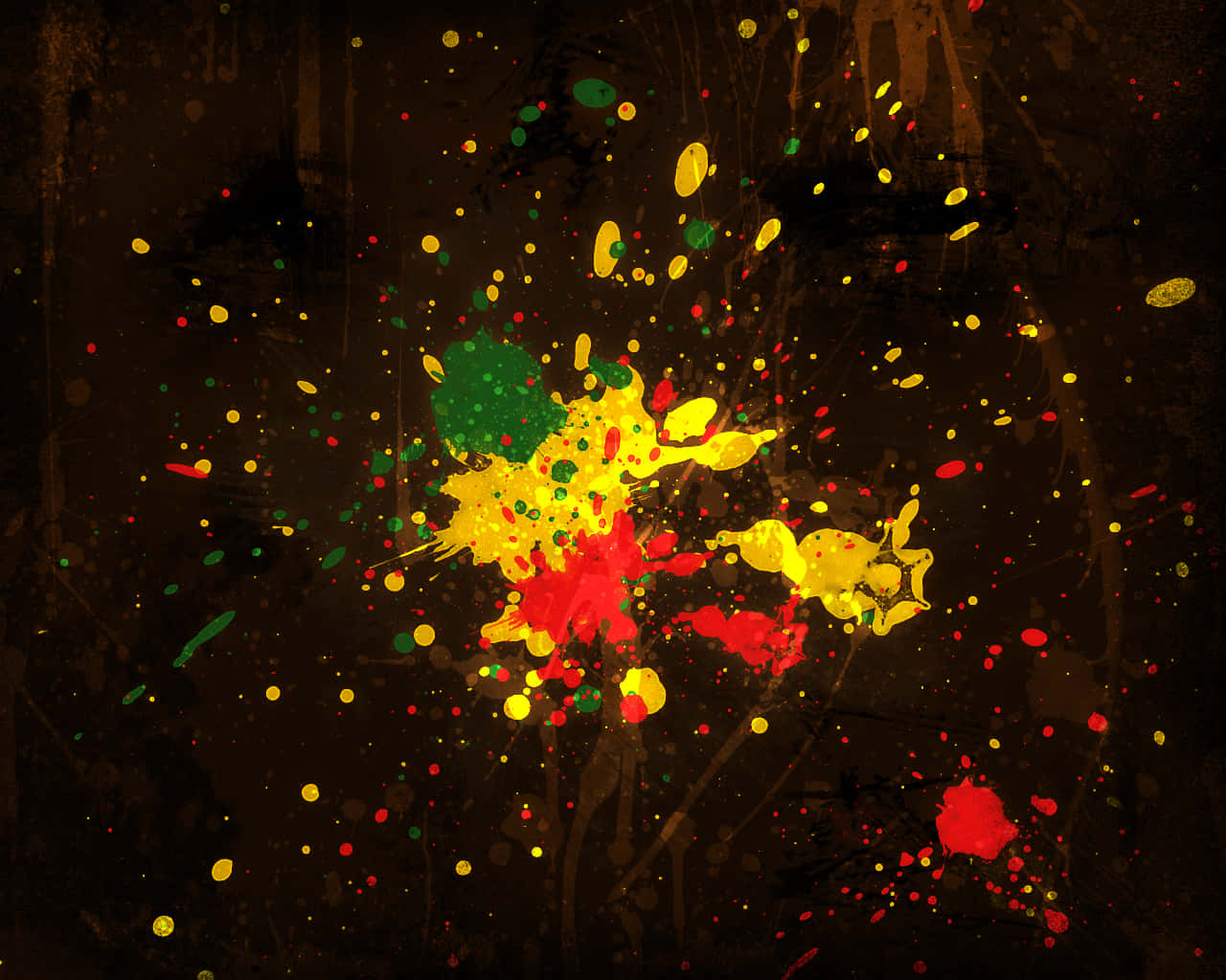 black background, red, yellow, HD Desktop Wallpaper