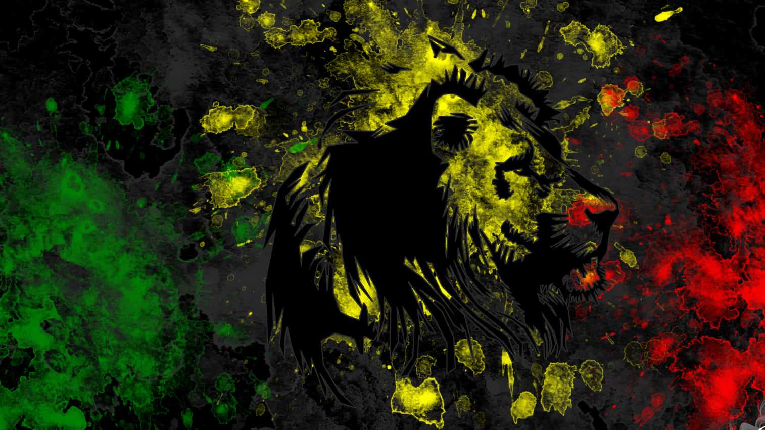 Rasta, lion, red, HD Desktop Wallpaper