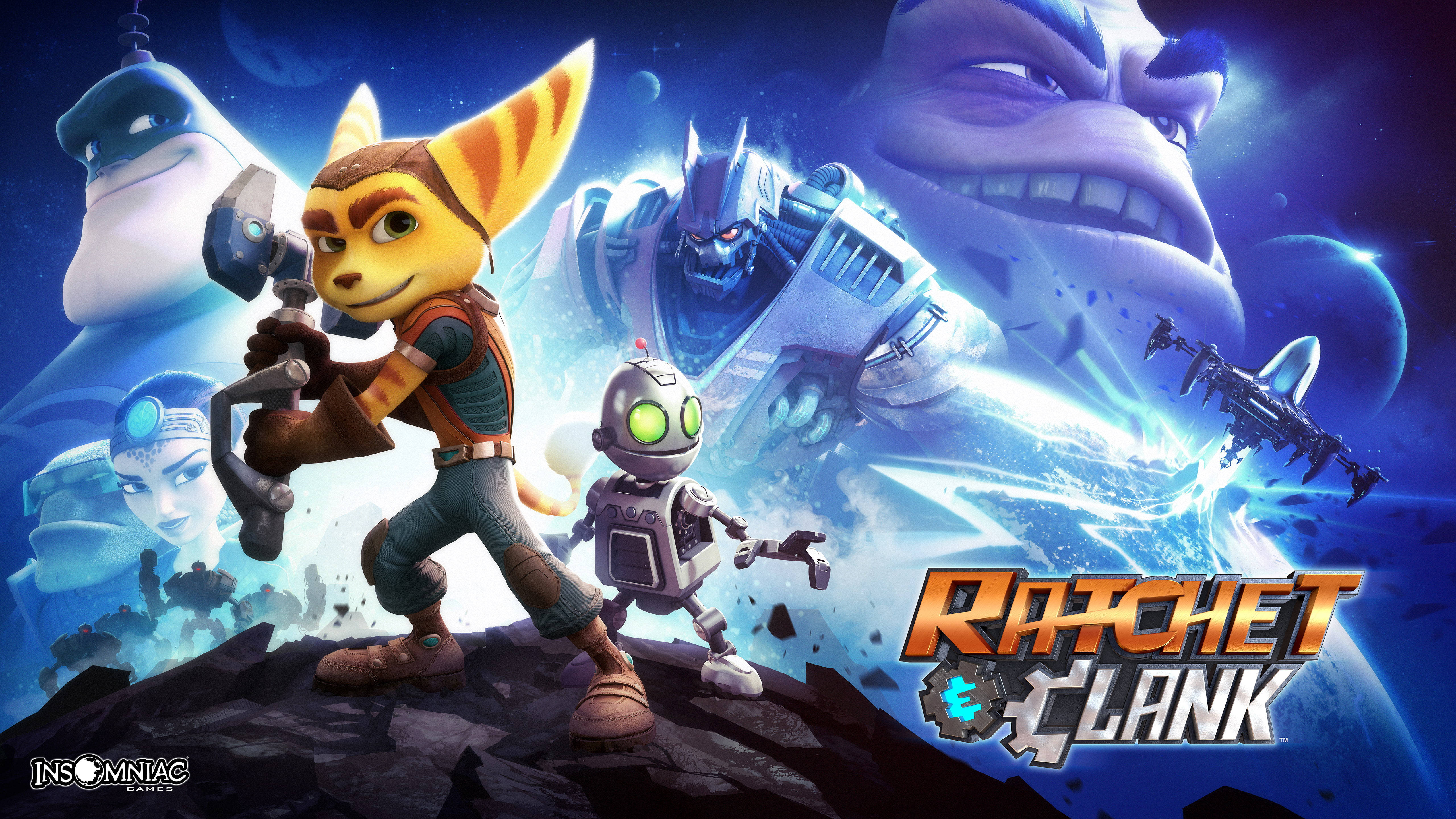 Ratchet and Clank 2016, Ratchet, Clank, 5K Desktop Wallpaper