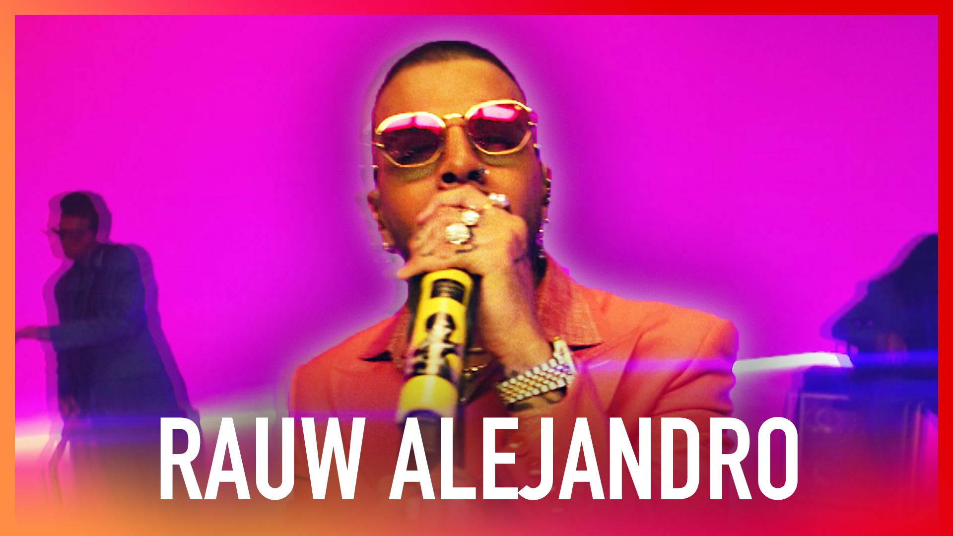 Rauw Alejandro, hot pink, pink sunglasses, Full HD Desktop Wallpaper