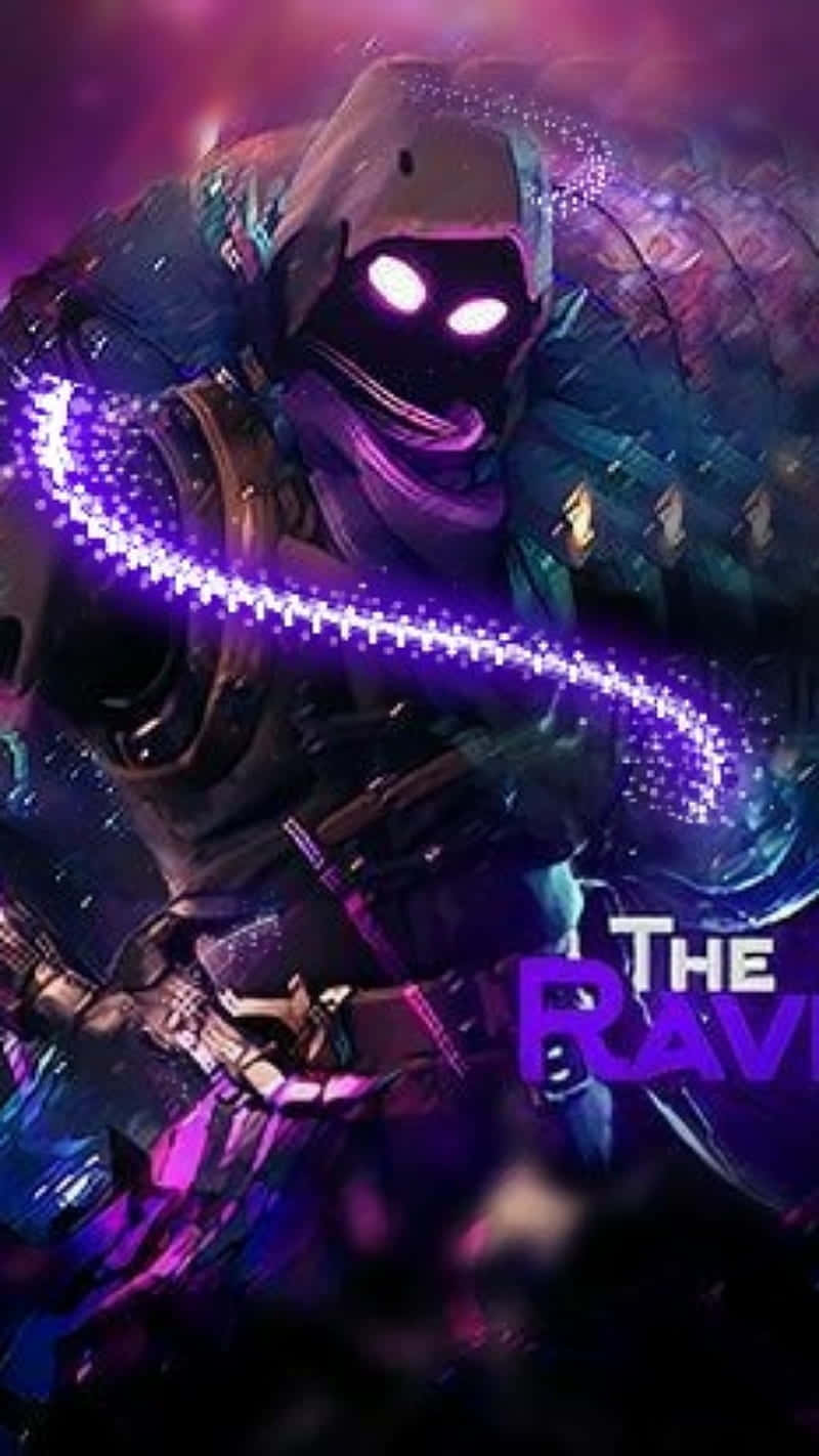 Raven Fortnite Skin, hooded warrior, glowing eyes, HD Phone Wallpaper
