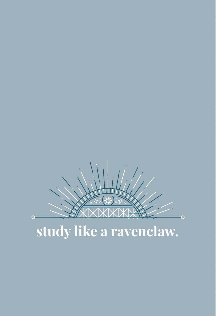 Ravenclaw, sunburst emblem, minimalist blue wallpaper, HD Phone Wallpaper