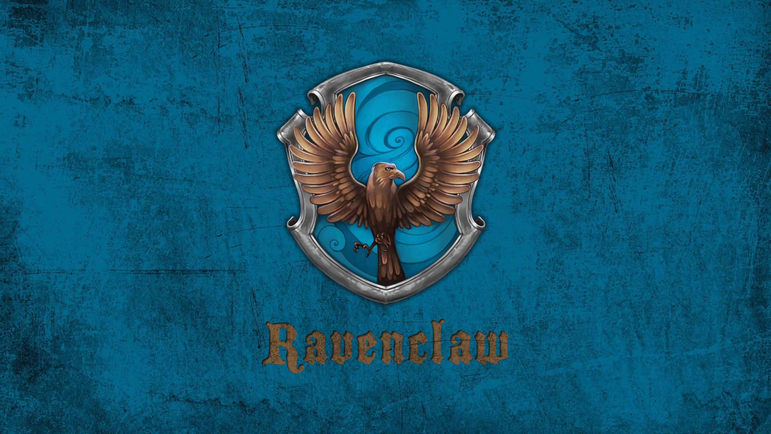 Ravenclaw, bronze eagle, silver shield, 2K Desktop Wallpaper