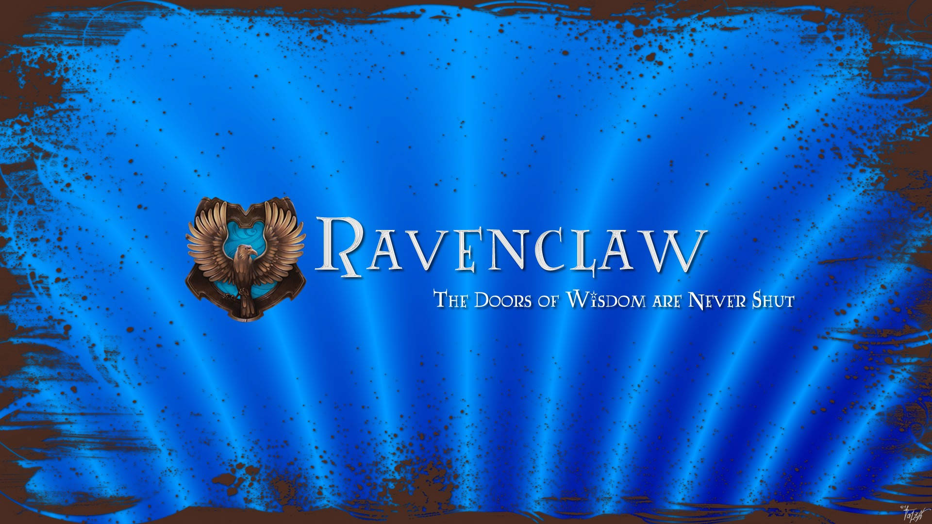 Ravenclaw, blue, house crest, Full HD Desktop Wallpaper