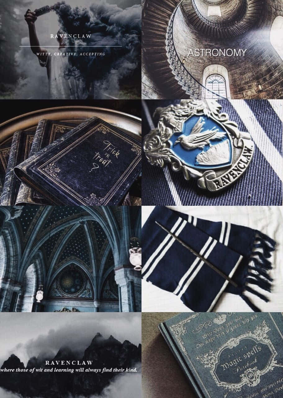 Ravenclaw, crest, books, HD Phone Wallpaper