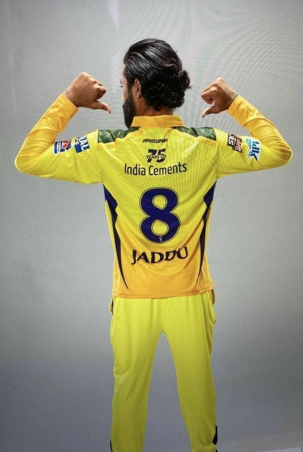 Ravindra Jadeja, jersey 8, bright yellow jersey, SD Phone Wallpaper