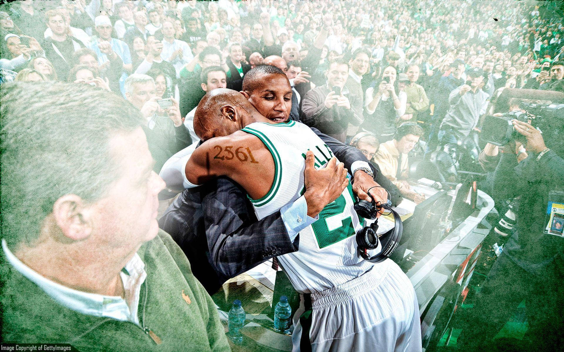 Ray Allen, basketball players, court, Full HD Desktop Wallpaper