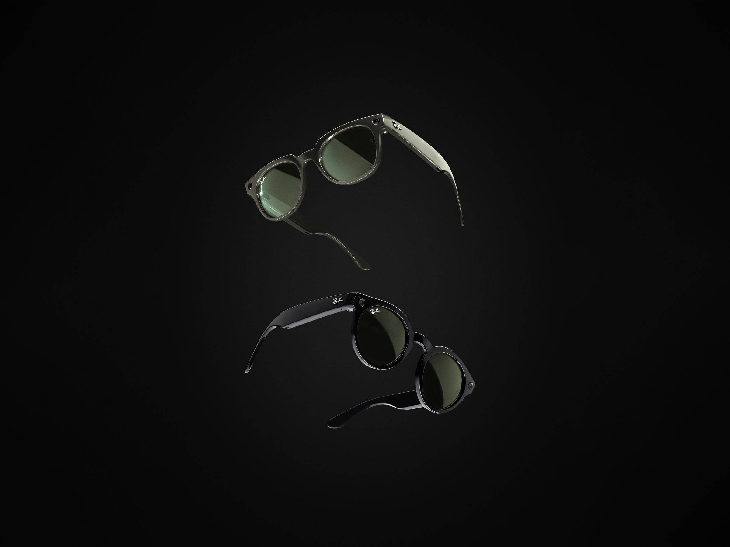 Ray-Ban, camera glasses, sleek black, Full HD Desktop Wallpaper