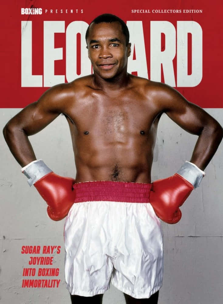 Ray Leonard, red gloves, white trunks, SD Phone Wallpaper