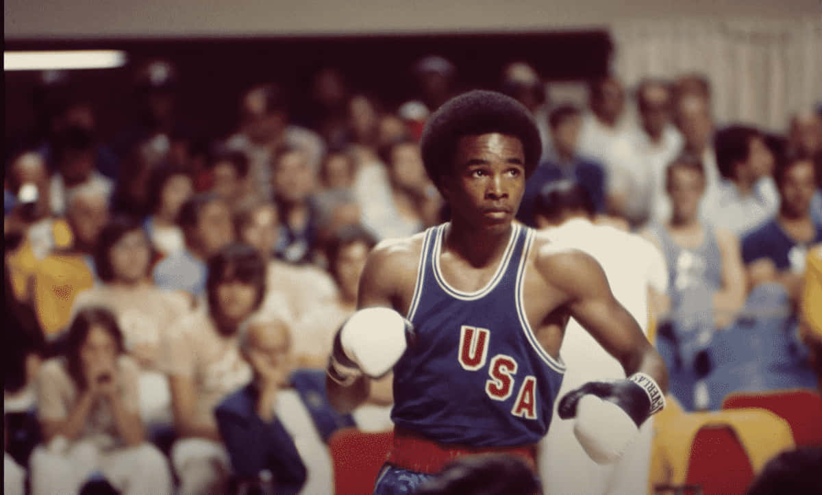 Ray Leonard, blue shirt, blue singlet, SD Desktop Wallpaper
