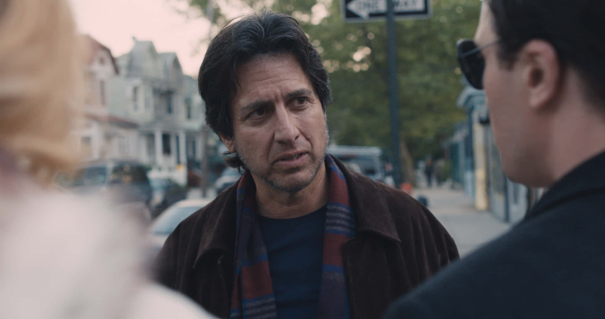 Ray Romano, brown jacket, plaid scarf, Full HD Desktop Wallpaper