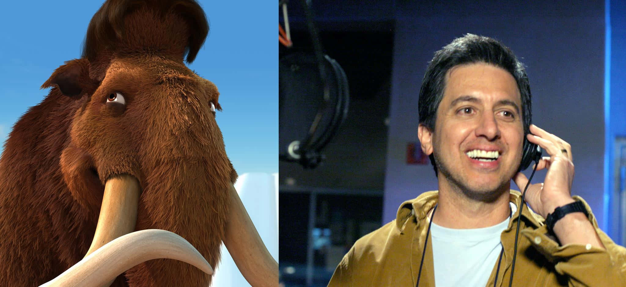 Ray Romano, cartoon mammoth, blue sky, Full HD Desktop Wallpaper