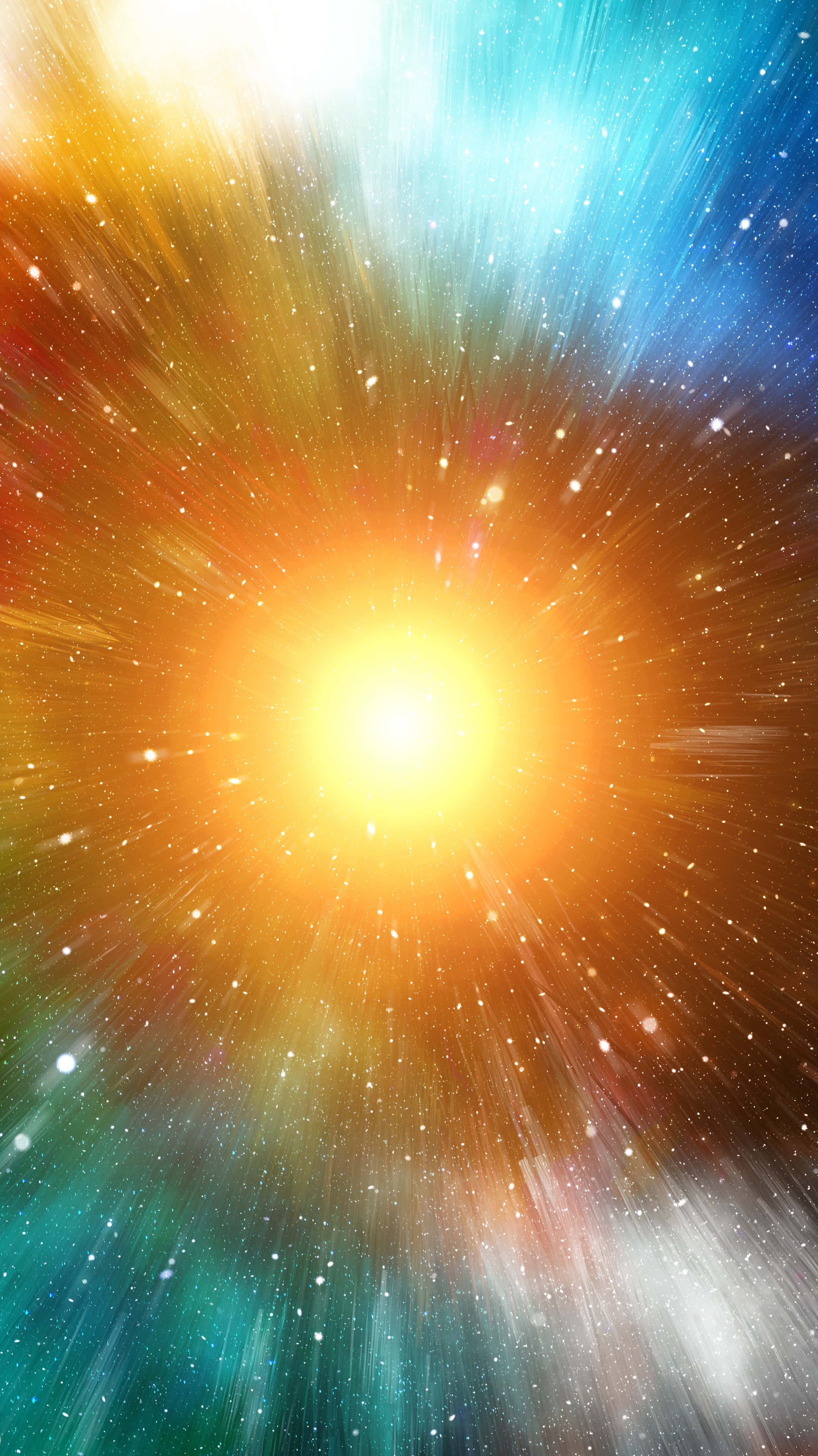 sun rays, stars, golden light, 4K Phone Wallpaper
