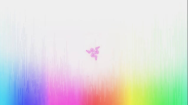 Razer, white, glowing pink Razer logo, SD Desktop Wallpaper