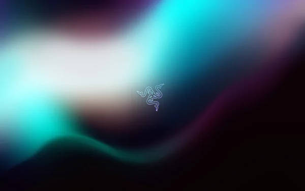Razer, glowing Razer logo, teal purple, SD Desktop Wallpaper