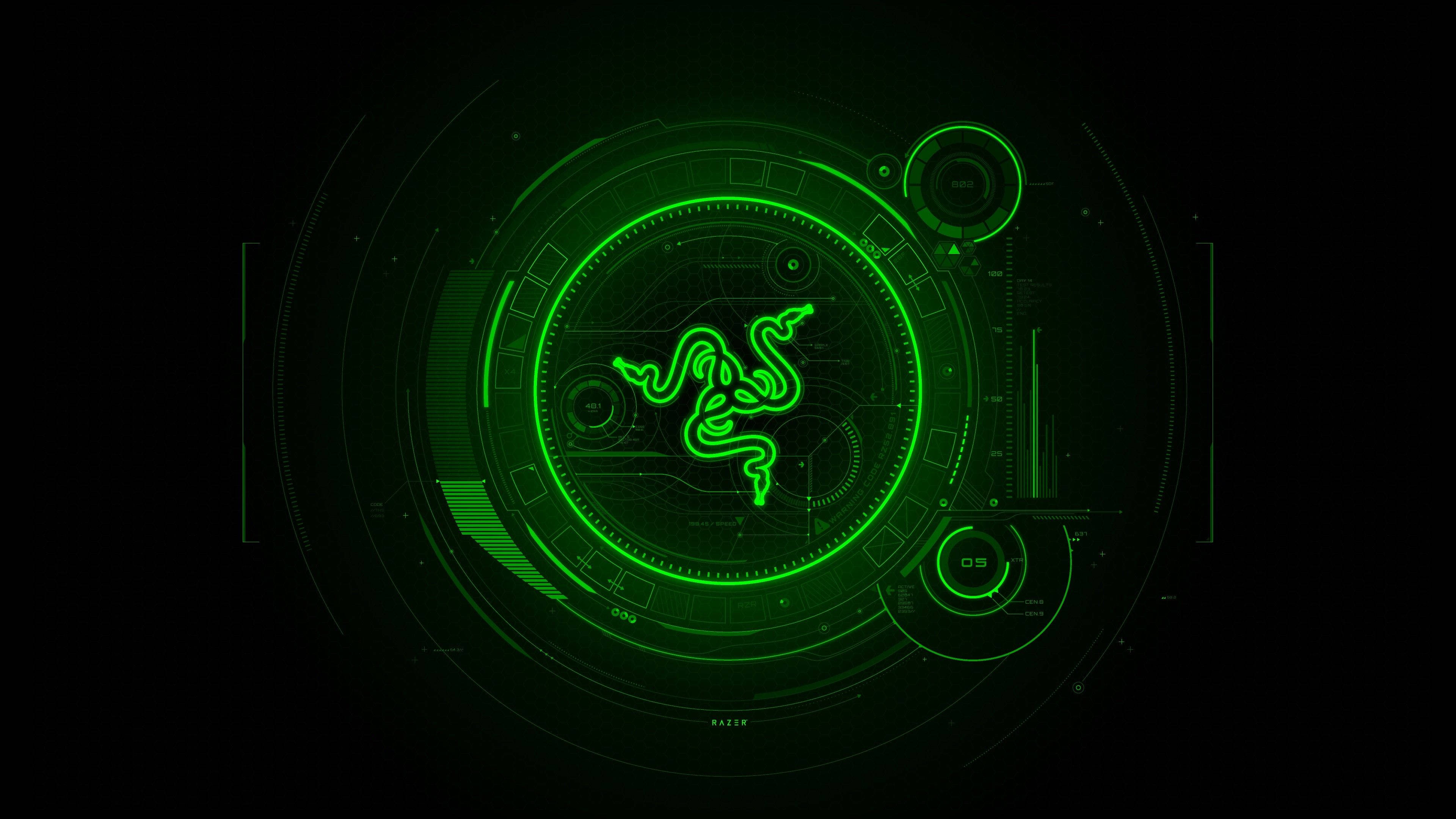Razer, green, 4K, 4K Desktop Wallpaper