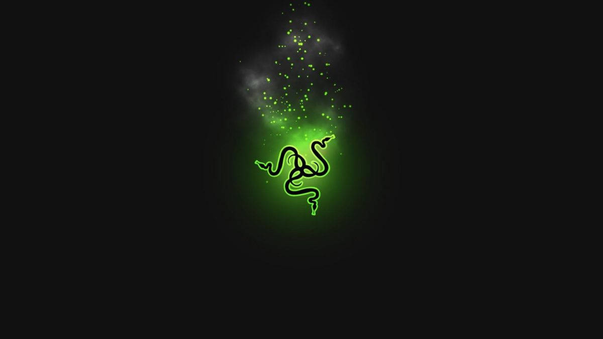 Razer, Razer logo, glowing green, SD Desktop Wallpaper