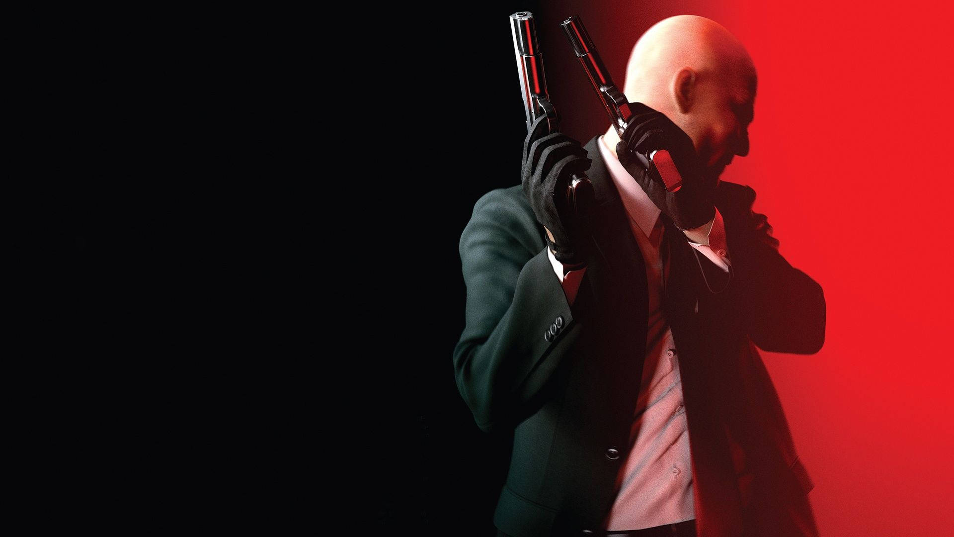 Real Hitman, bald man, dark suit, Full HD Desktop Wallpaper