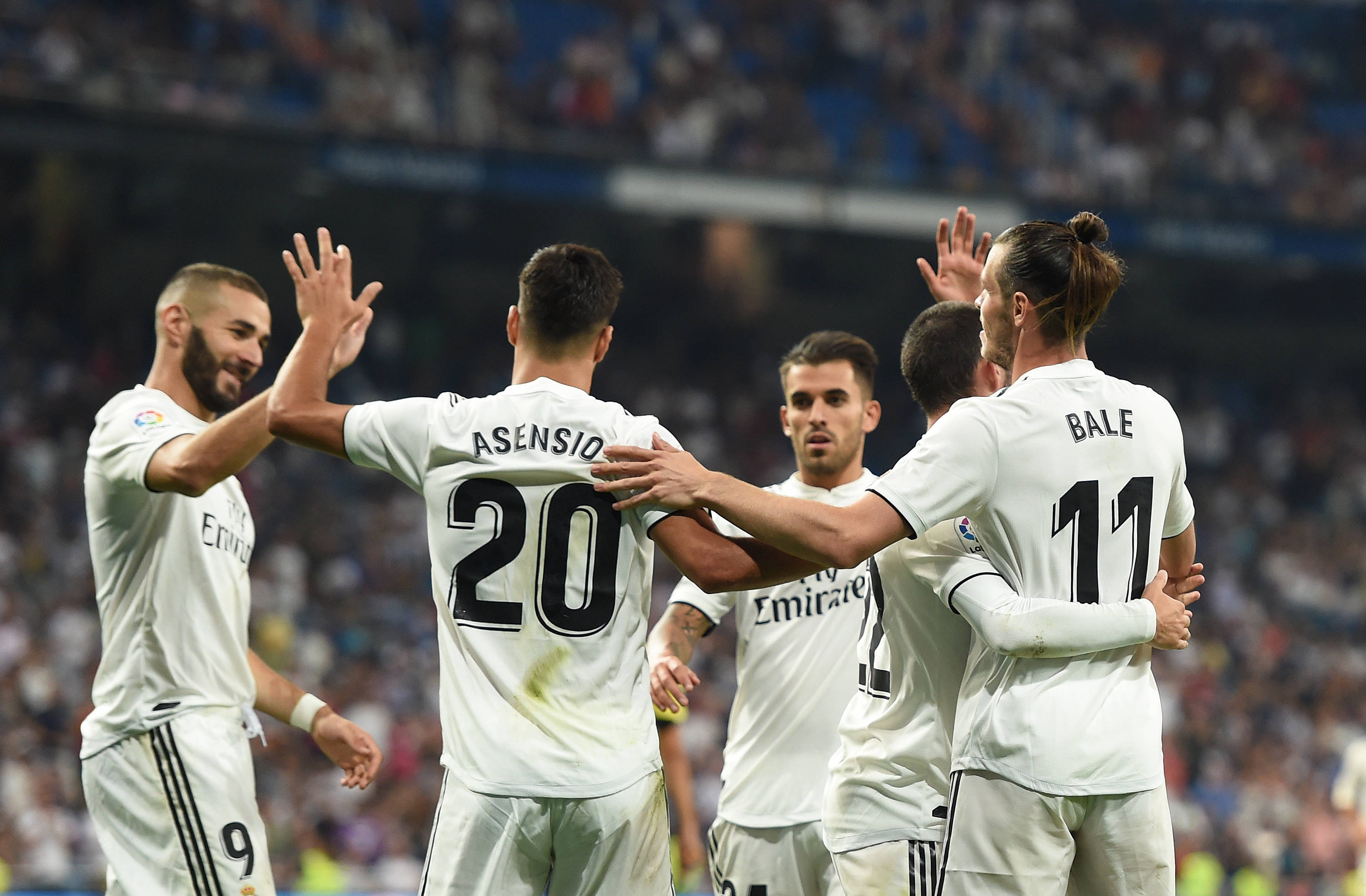 Real Madrid, white jerseys, goal, 2K Desktop Wallpaper