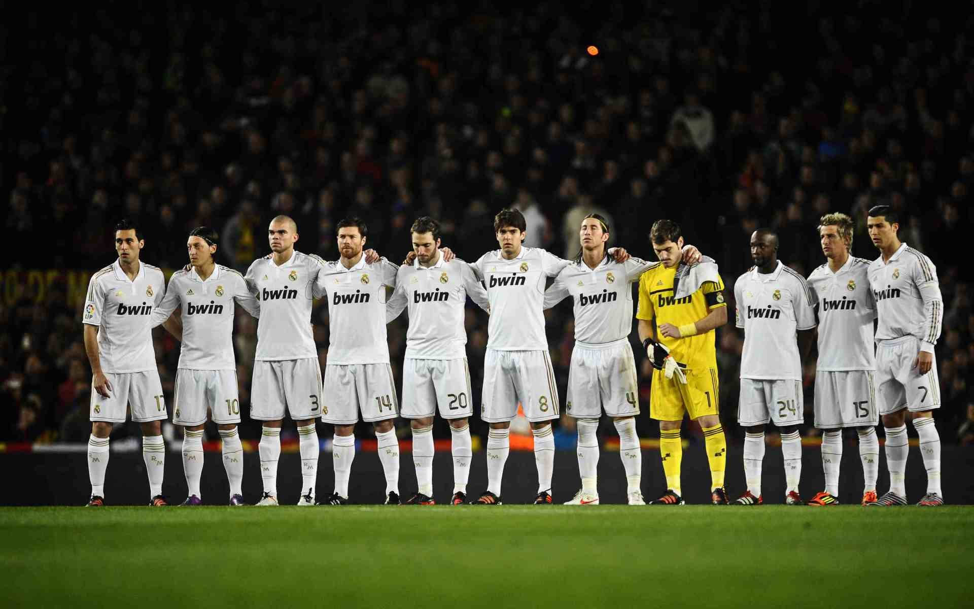 Real Madrid, soccer players, pitch, Full HD Desktop Wallpaper