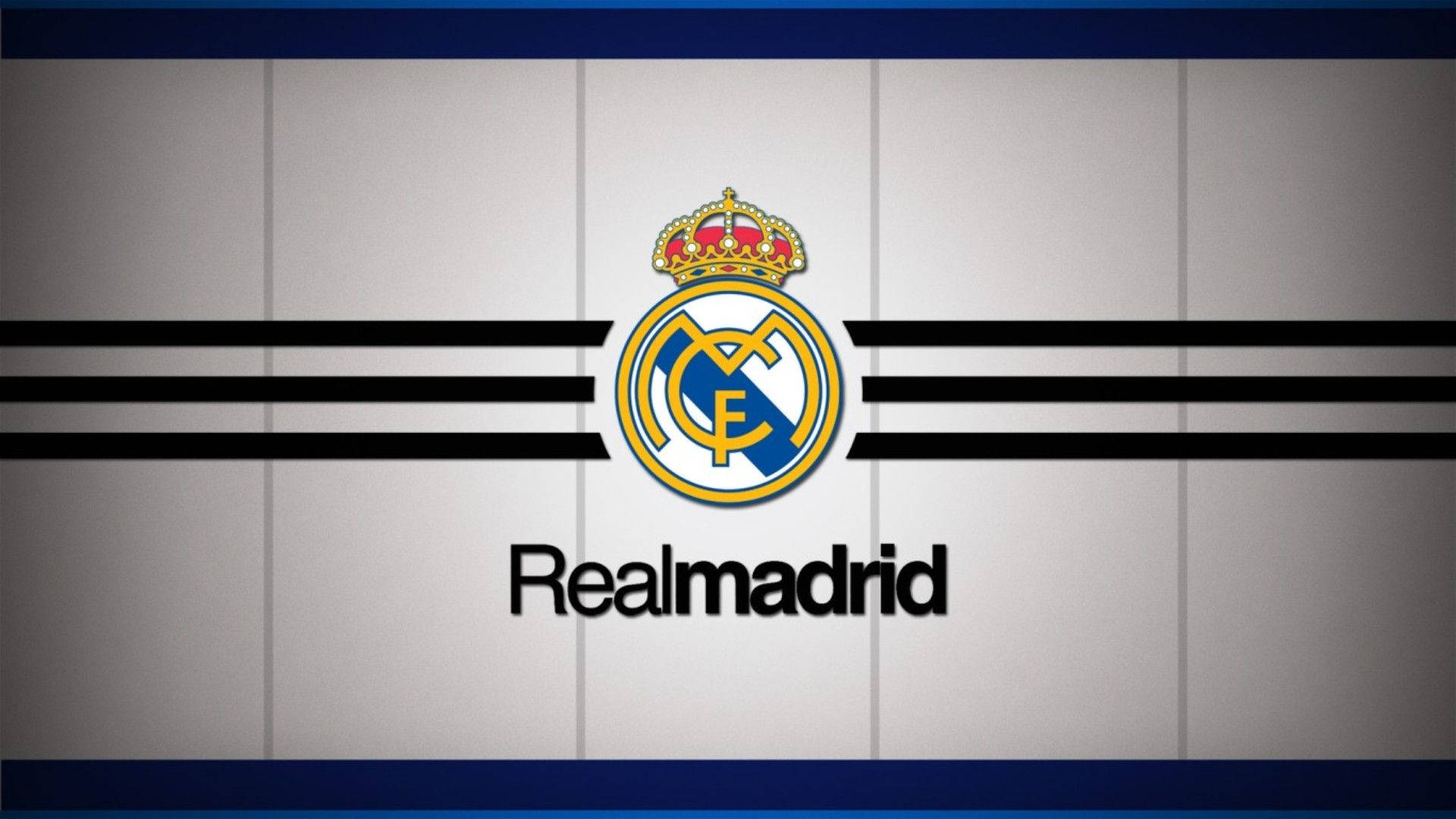 Real Madrid, logo, gray tiled background, Full HD Desktop Wallpaper